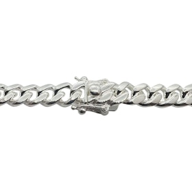 Pansarlänk Halsband med Kistlås - 9 mm
