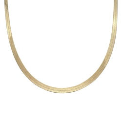 Halsband Herringbone Förgyllt Silver - 3,5 mm