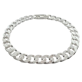 Pansarlänk Armband Silver - 6,5 mm