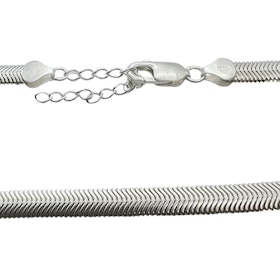 Halsband Herringbone Cashmere Silver - 6,25 mm