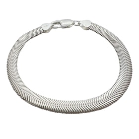 Armband Herringbone Cashmere Silver - 6,25 mm