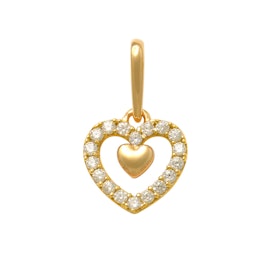 Guldhänge Sparkling Heart 18K