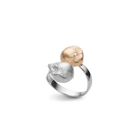 Ring Matte Pearl Rhodinerat / Förgyllt Silver