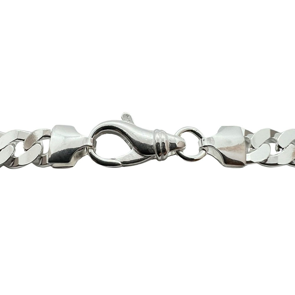 Pansarlänk Halsband Silver - 7,8 mm