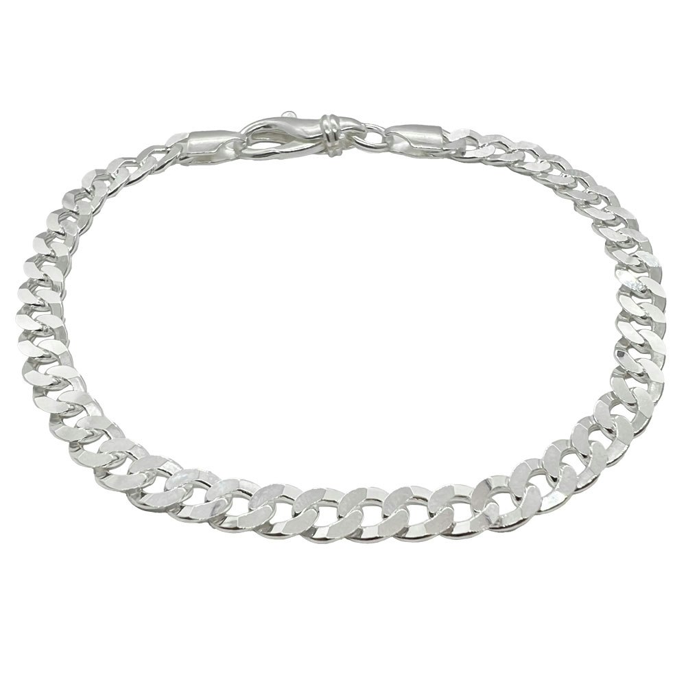 Pansarlänk Armband Silver - 5 mm