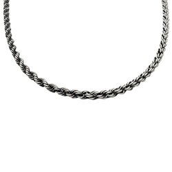 Cordellänk Oxiderat Silver 3,5 mm - Halsband