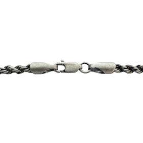 Cordellänk Oxiderat Silver 3,5 mm - Halsband