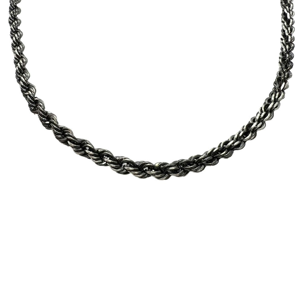Cordellänk Oxiderat Silver 4,5 mm - Halsband - Catwalk Jewellery