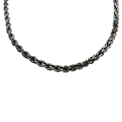 Cordellänk Oxiderat Silver 4,5 mm - Halsband