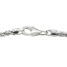 Massiv Rund Kejsarlänk Silver - Halsband 2 mm