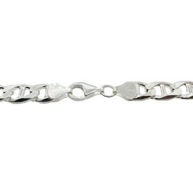 Marinalänk Silver Halsband - 8 mm