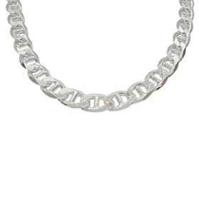 Marinalänk Silver Halsband - 8 mm