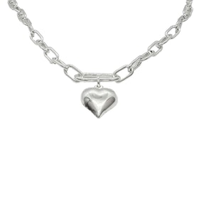 Halsband Links & Heart Silver