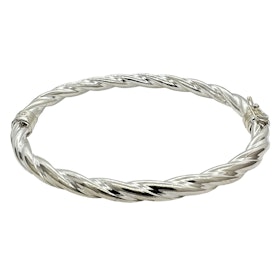 Armring Twisted Silver 5 mm