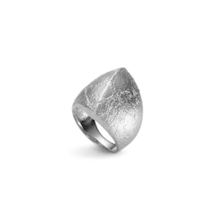 Ring Shield Rhodinerat Silver