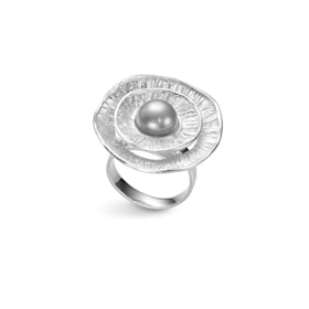 Ring Pearl Rhodinerat Silver