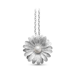 Halsband Stardust Flower Rhodinerat Silver