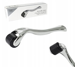 Derma roller 540 nålar 0,2 mm dermaroller titan silver