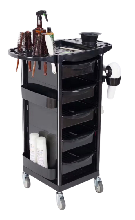 plastic salon trolley