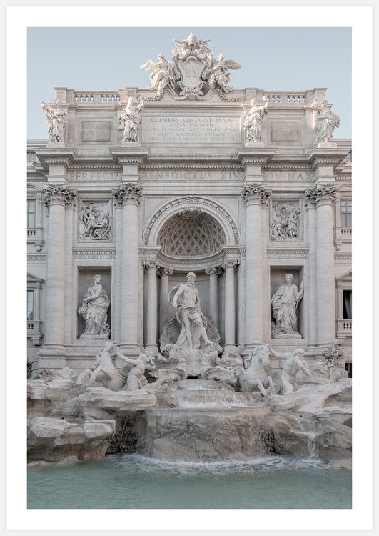 Fontana di Trevi i Rom Art Print