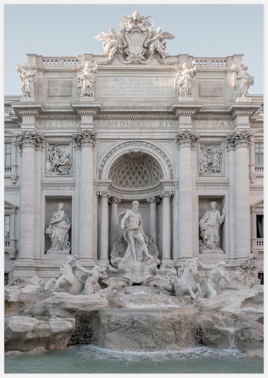 Fontana di Trevi i Rom Art Print