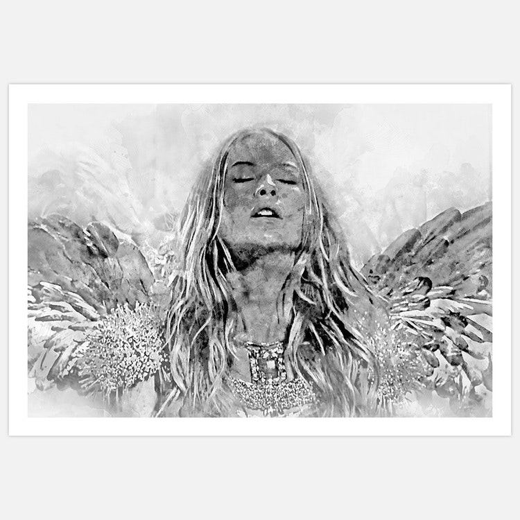 Dream black & white Art Print