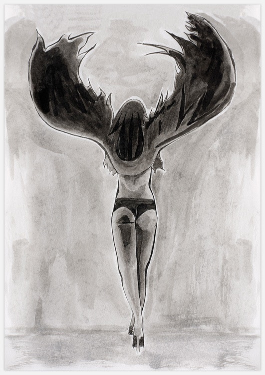 Black Wings Art Print