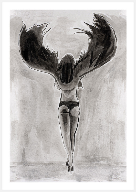 Black Wings – FIne Art Print