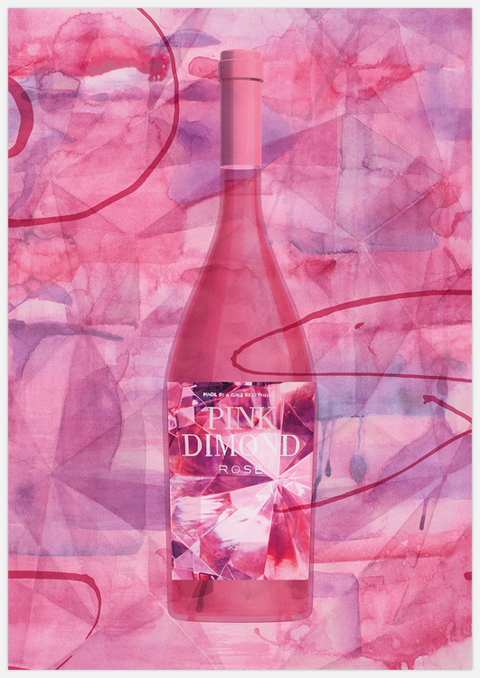 Rosé Wine Art – Fine Art Print