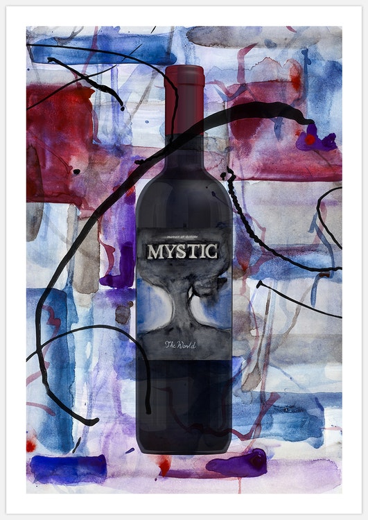 Red Wine Art – Art Print