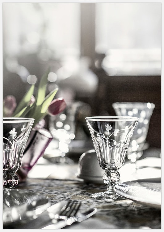 Spring Table Setting Art Print