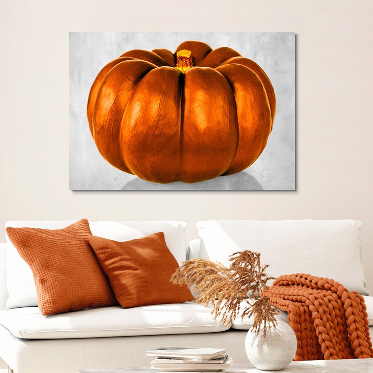 Pumpkin Orange Canvas