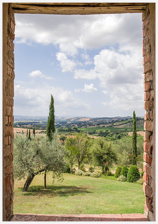 Tavla Toscana utsikt, foto Insplendor Art Studio.