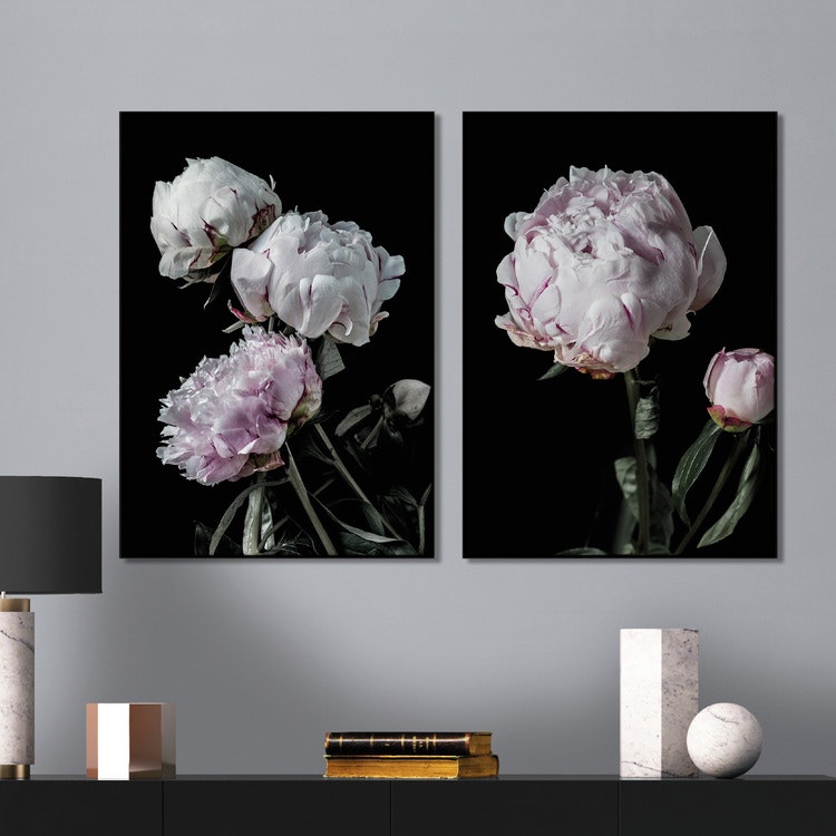 Tavelvägg Peony Dream inspiration – Fine Art Print