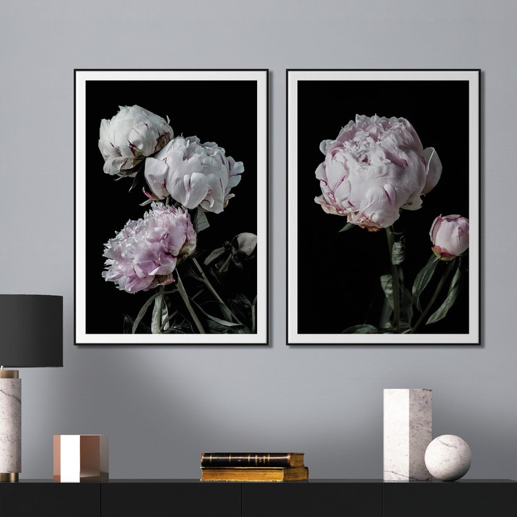 Tavelvägg Peony Dream inspiration – Fine Art Print