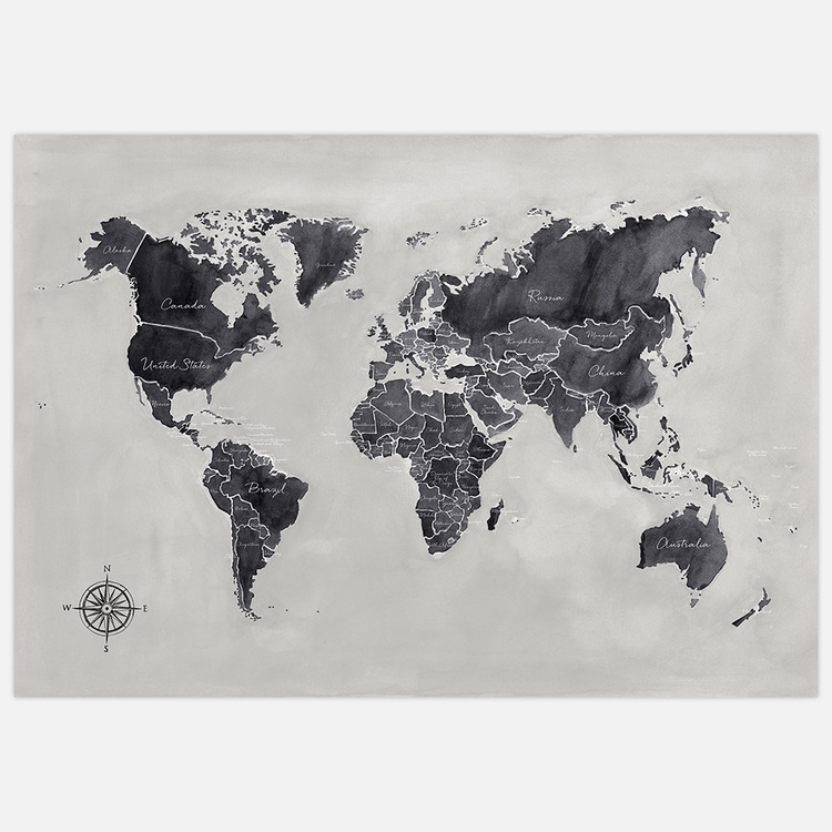 World Map – Fine Art Print