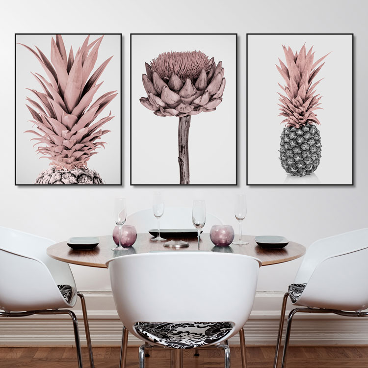 Tavelvägg Light Pink Match inspiration – Fine Art Print