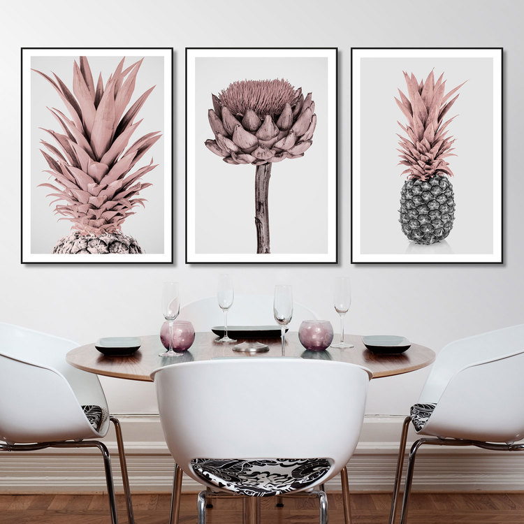 Tavelvägg Light Pink Match inspiration – Fine Art Print