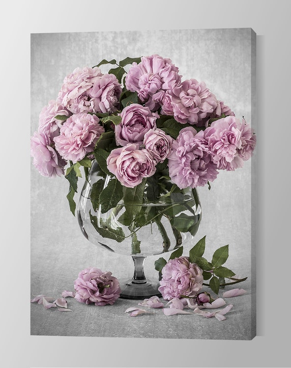 Bowl of Roses Canvas