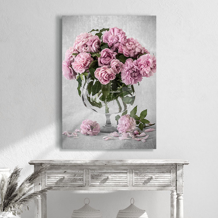 Bowl of Roses Canvas