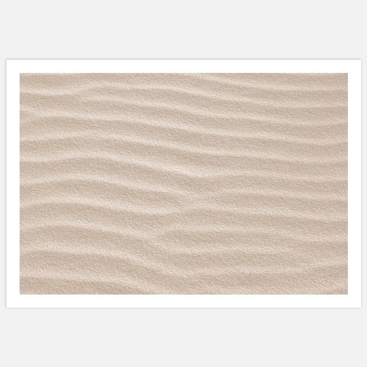 Art Print med sandvågor sandstrand av Insplendor Art Studio i Sverige
