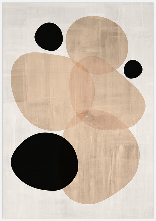 Tavelvägg Abstract Ovals Posters