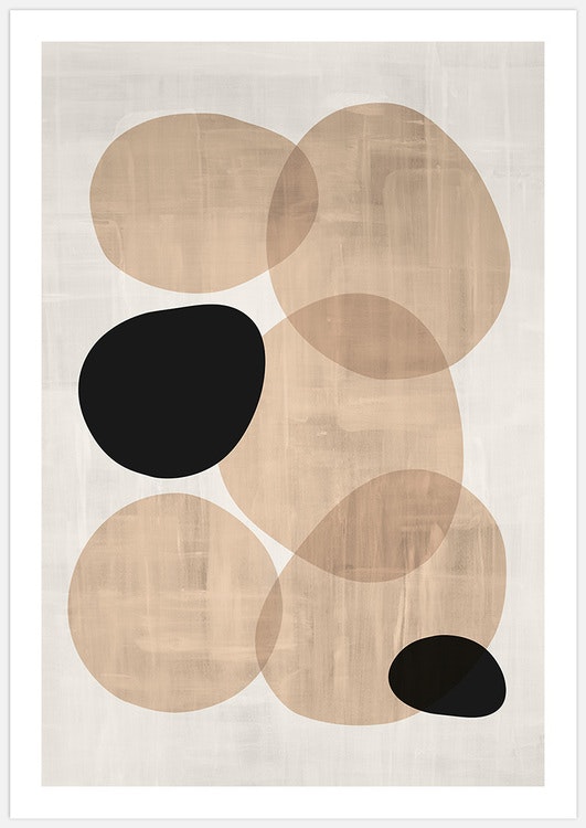 Tavelvägg Abstract Ovals Posters