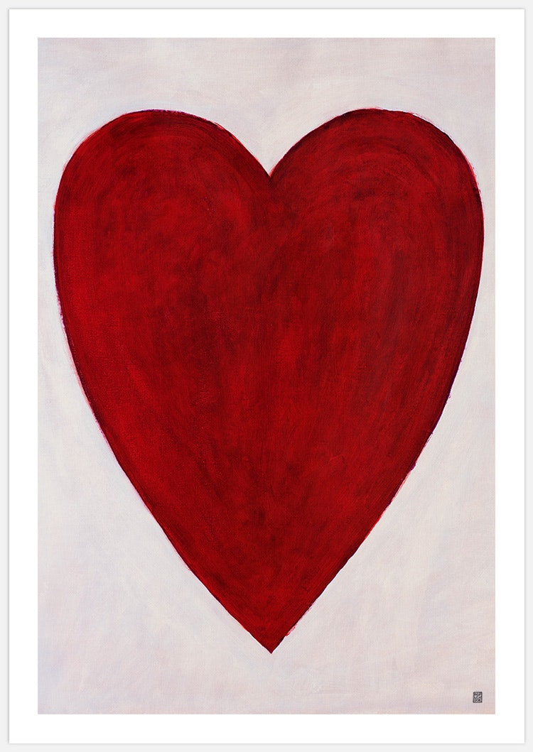 Hand Painted Heart – Fine Art Print