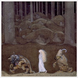 Princess and the Trolls, John Bauer – Fine Art Print