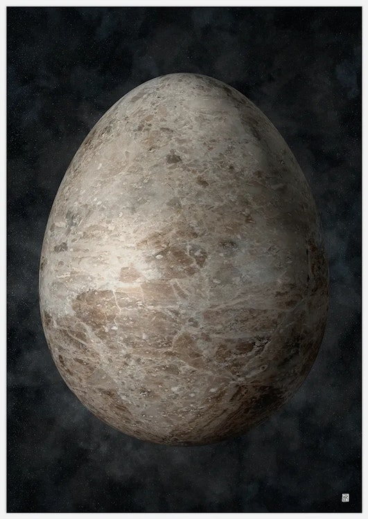 Space Egg Art Print
