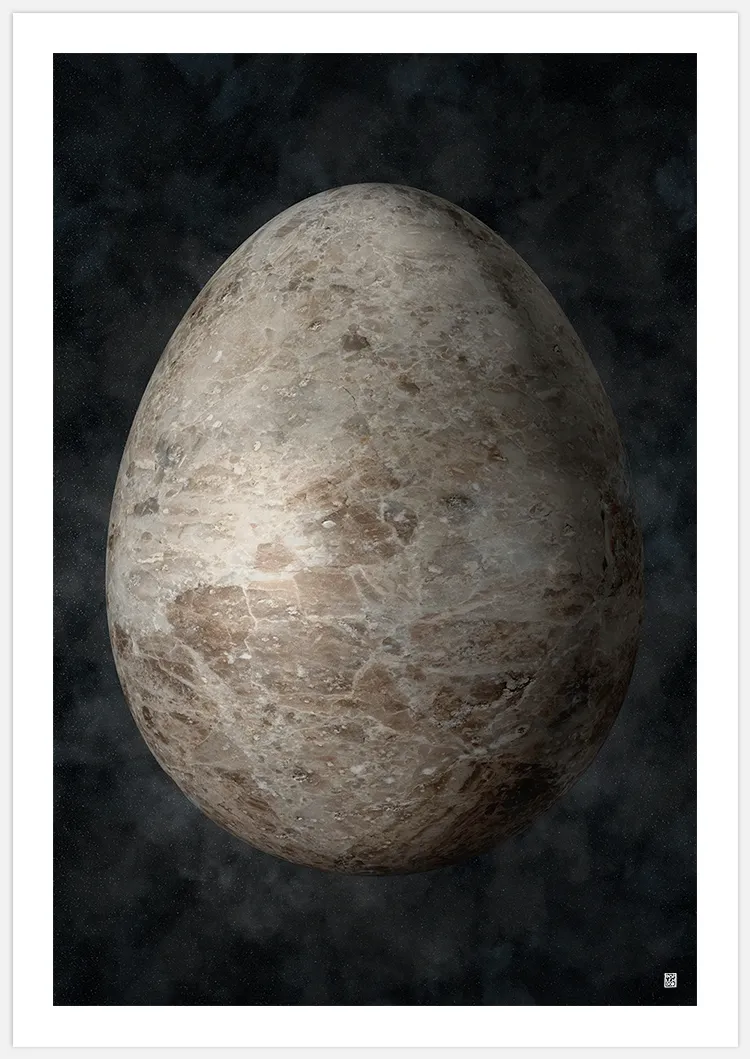 Space Egg Art Print