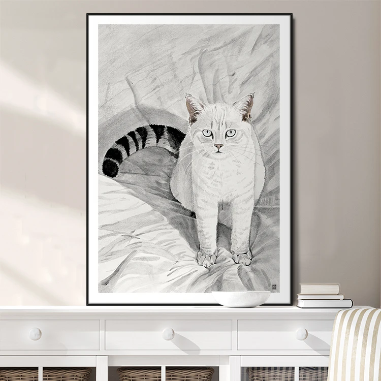 Cookie the Cat Art Print