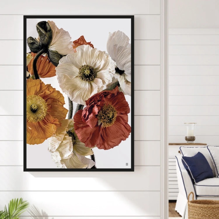 Light-coloured Poppies 2 Art Print