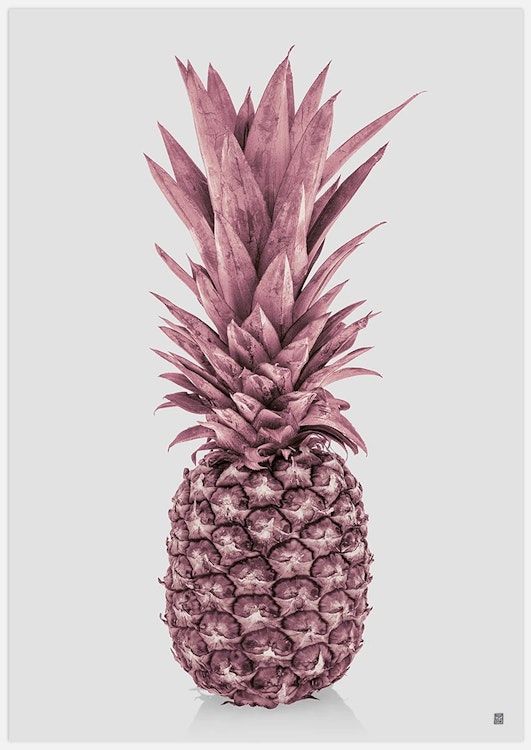 Totally Pink Pineapple Art Print
